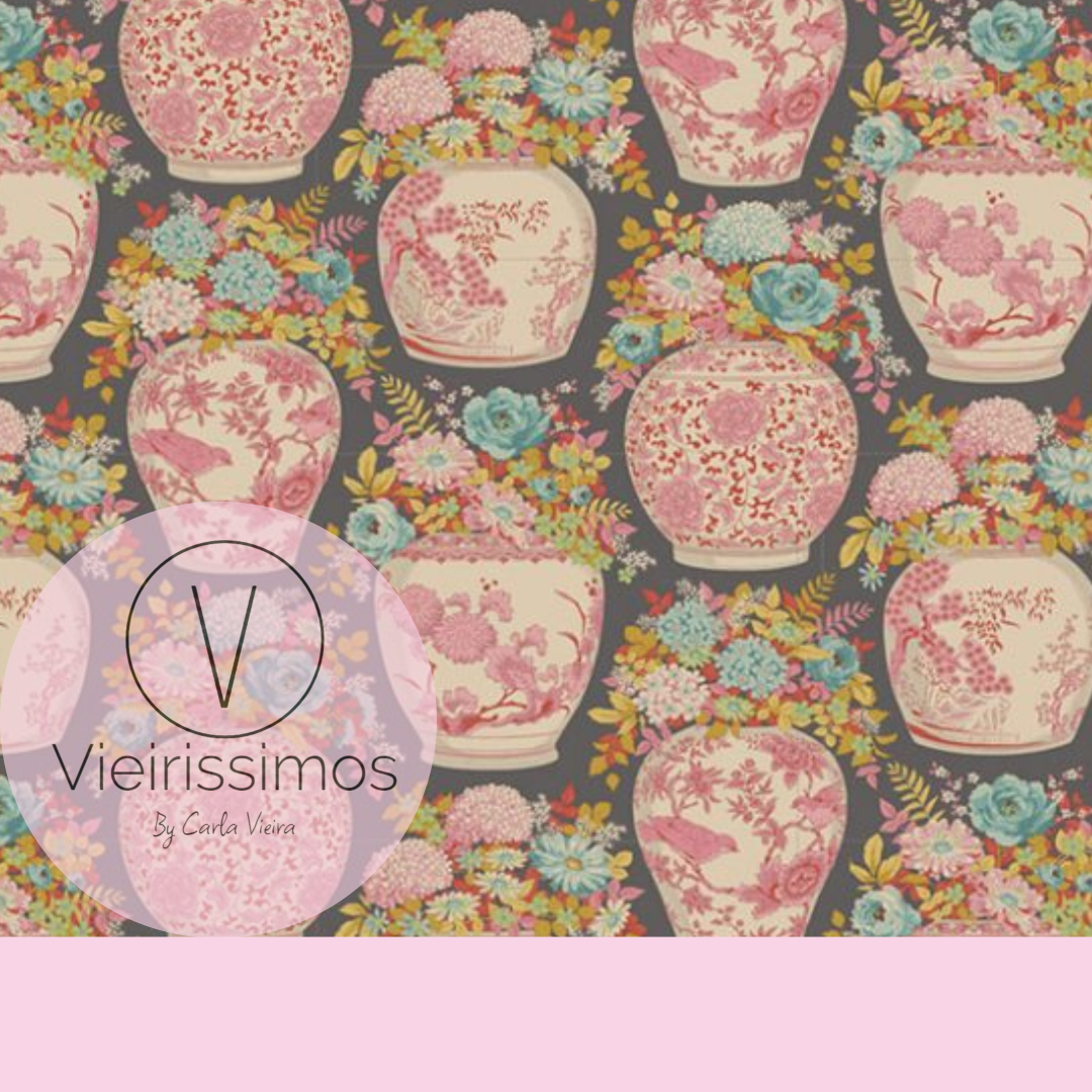Duo 'Flowervase Gray' — Porta‑chaves & Porta Moedas