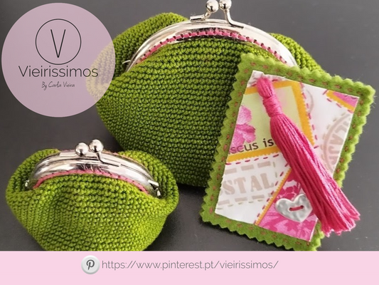 Conjunto Porta moedas médio e pequeno
