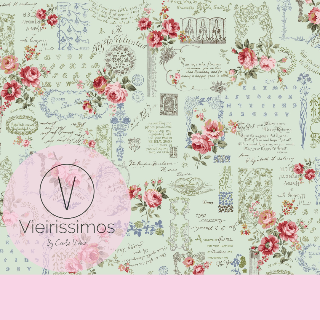 Duo 'Old Rose Garden' Porta-Chaves & Porta Moedas