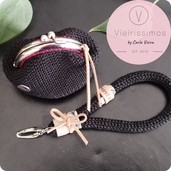 Duo 'Beloved Black' — Porta‑chaves & Porta Moedas