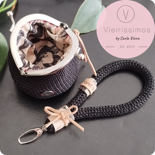 Duo 'Beloved Black' — Porta‑chaves & Porta Moedas