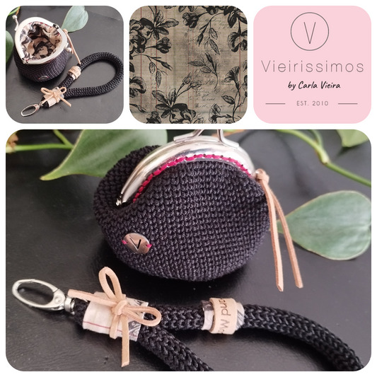 Duo 'Beloved Black' — Porta‑chaves & Porta Moedas