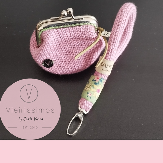 Duo 'Daisyfield Green' — Porta‑chaves & Porta Moedas