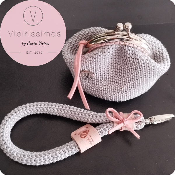 Duo 'Romantic Letter Pink' — Porta‑chaves & Porta Moedas