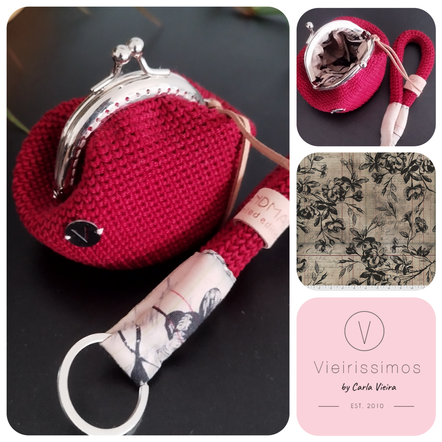 Duo 'Beloved Red' — Porta‑chaves & Porta Moedas