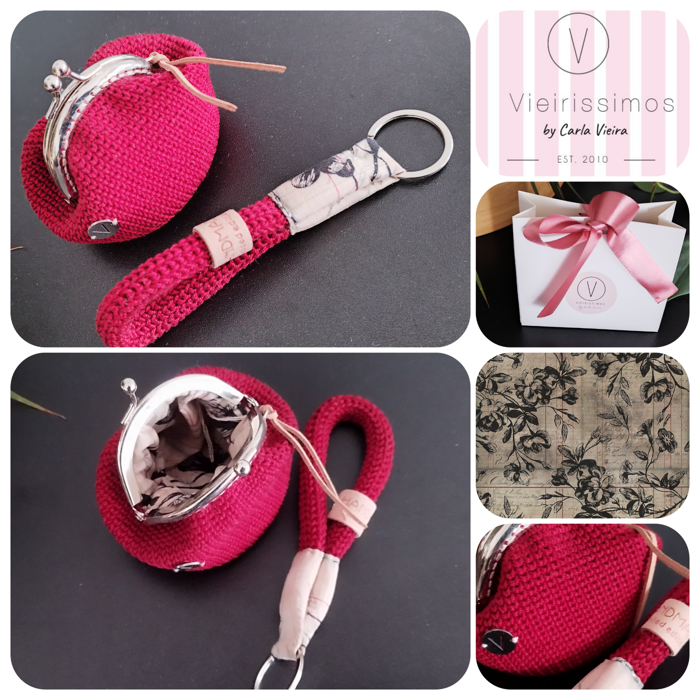 Duo 'Beloved Red' — Porta‑chaves & Porta Moedas