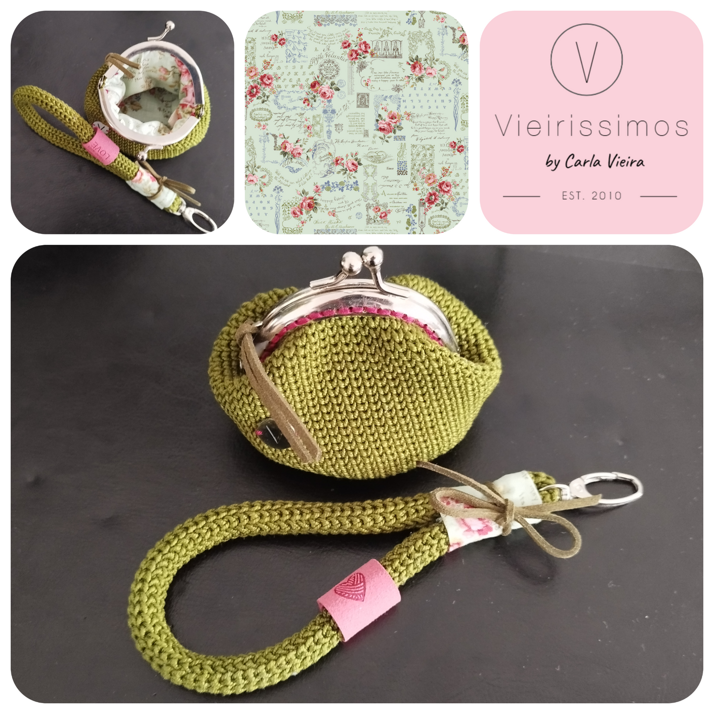Duo 'Green Garden' - Porta‑chaves & Porta Moedas