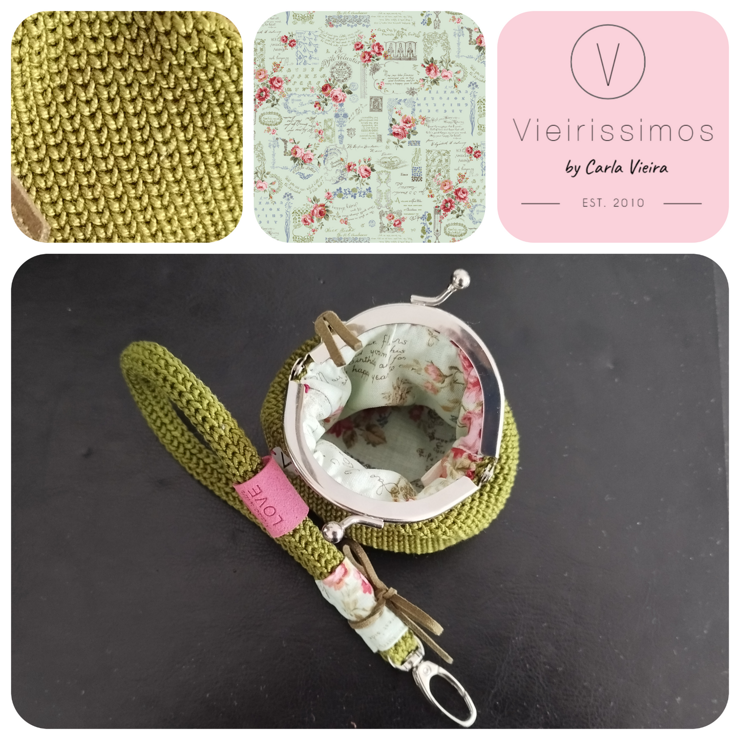Duo 'Green Garden' - Porta‑chaves & Porta Moedas